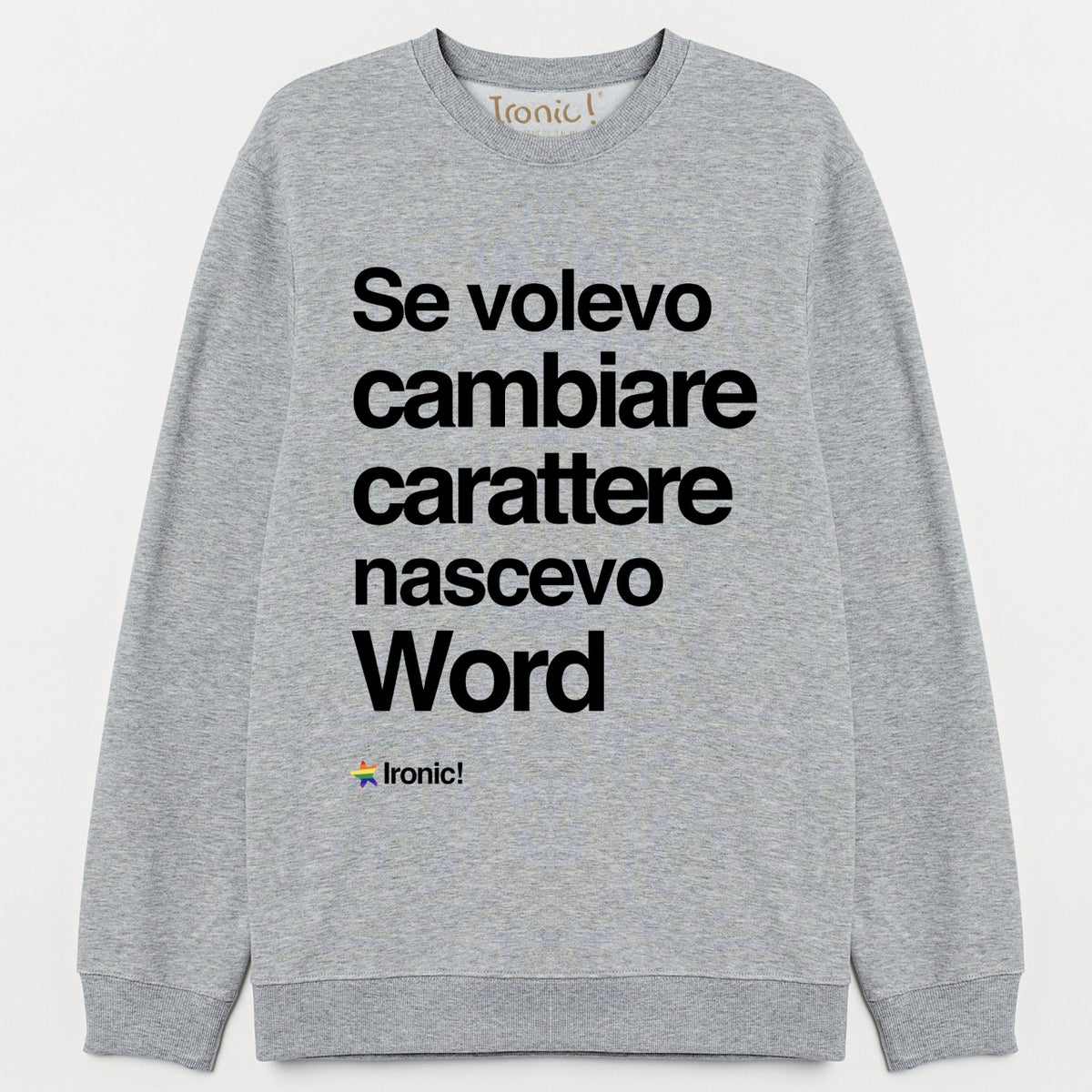Felpa Donna "Se volevo cambiare Carattere nascevo Word"