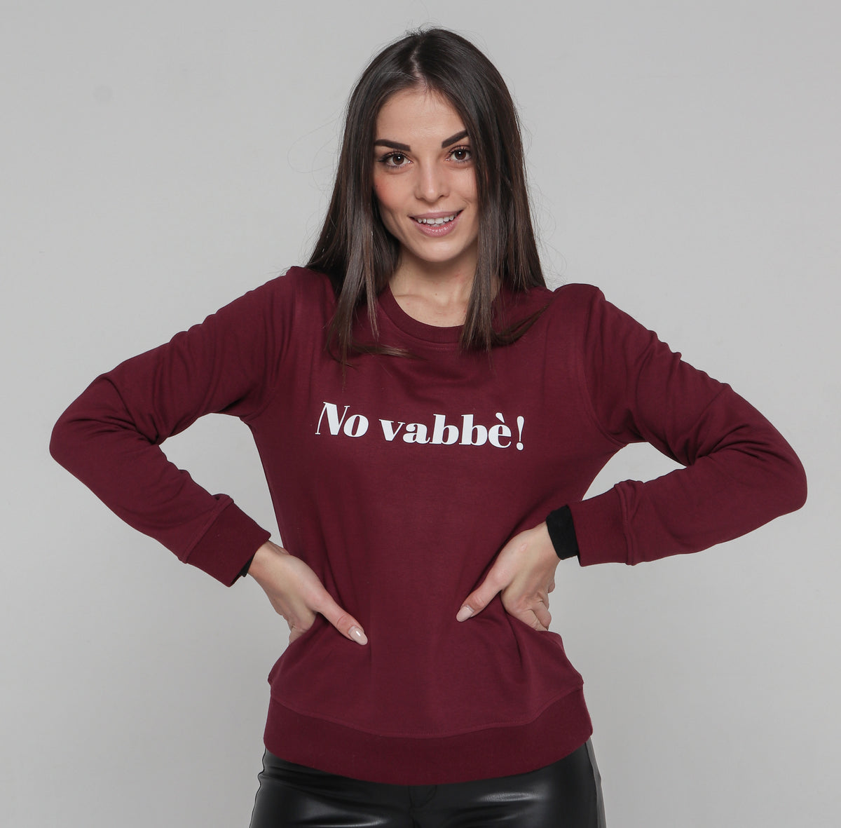 Felpa Donna "No vabbè"