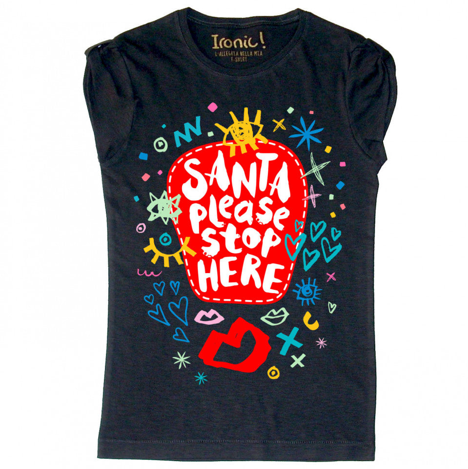 Maglia Donna "Santa Please Stop here"