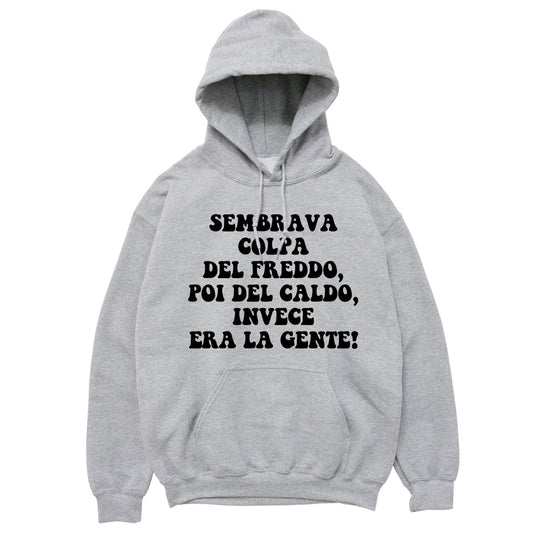 Felpa Cappuccio "Sembrava colpa del freddo..."