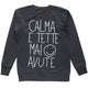 Felpa Donna "Calma e tette mai avute"