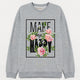 Felpa Donna "Make me Happy"