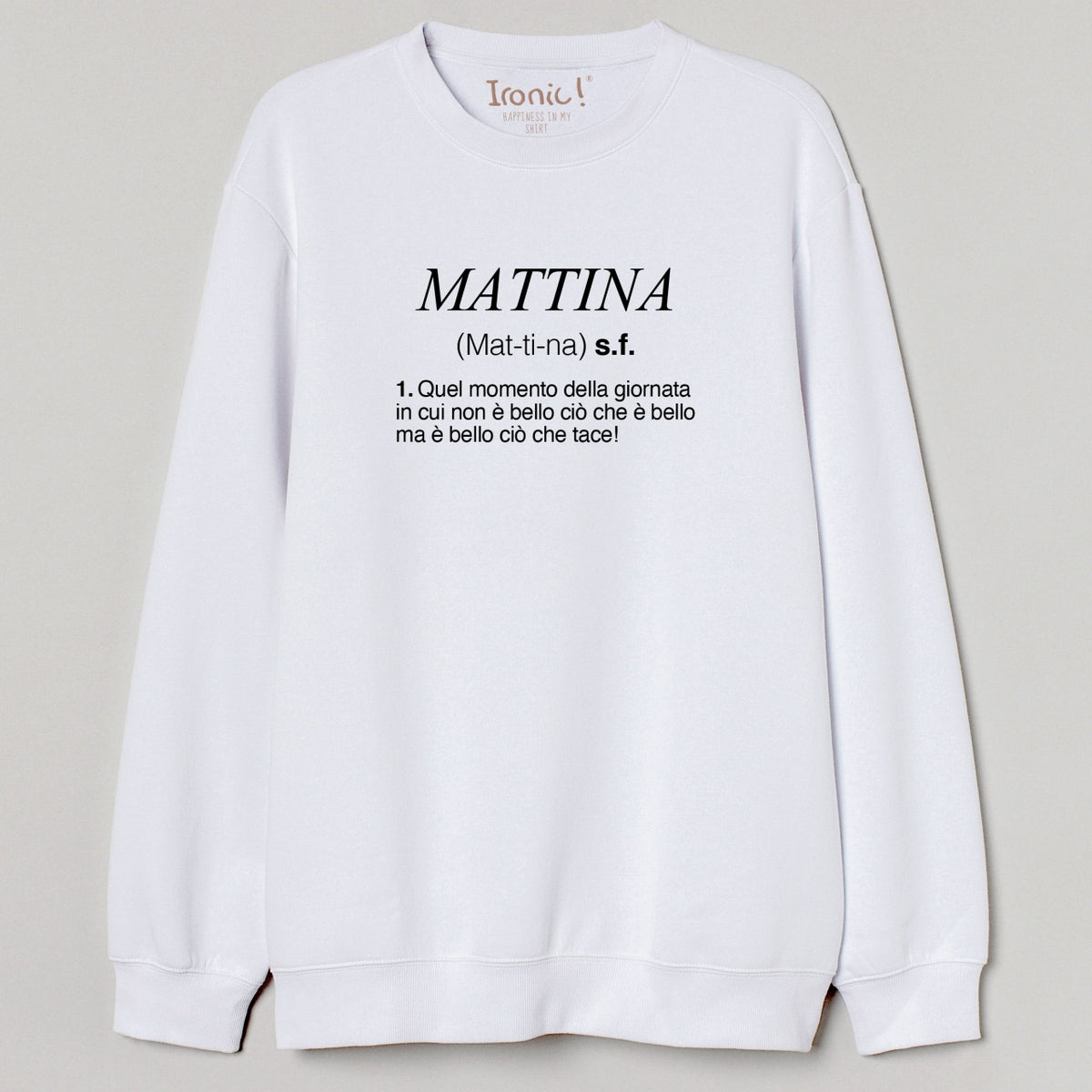 Felpa girocollo Donna "Mattina"