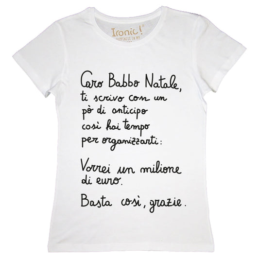 Maglia Donna "Caro Babbo Natale"