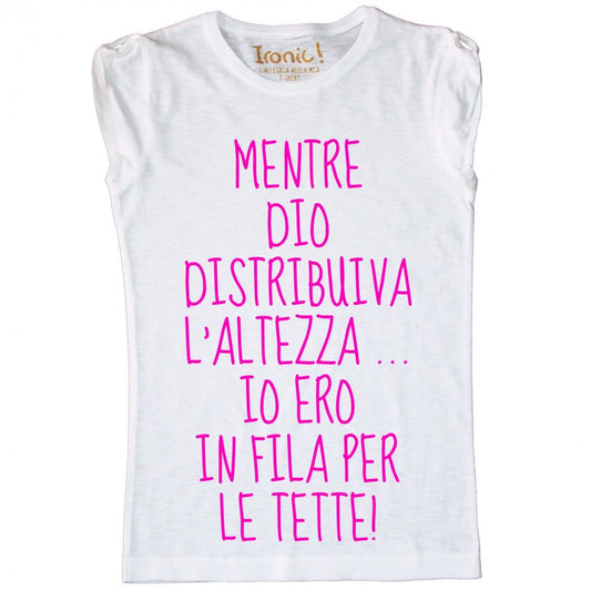 Maglia Donna Ero in fila per le tette ...