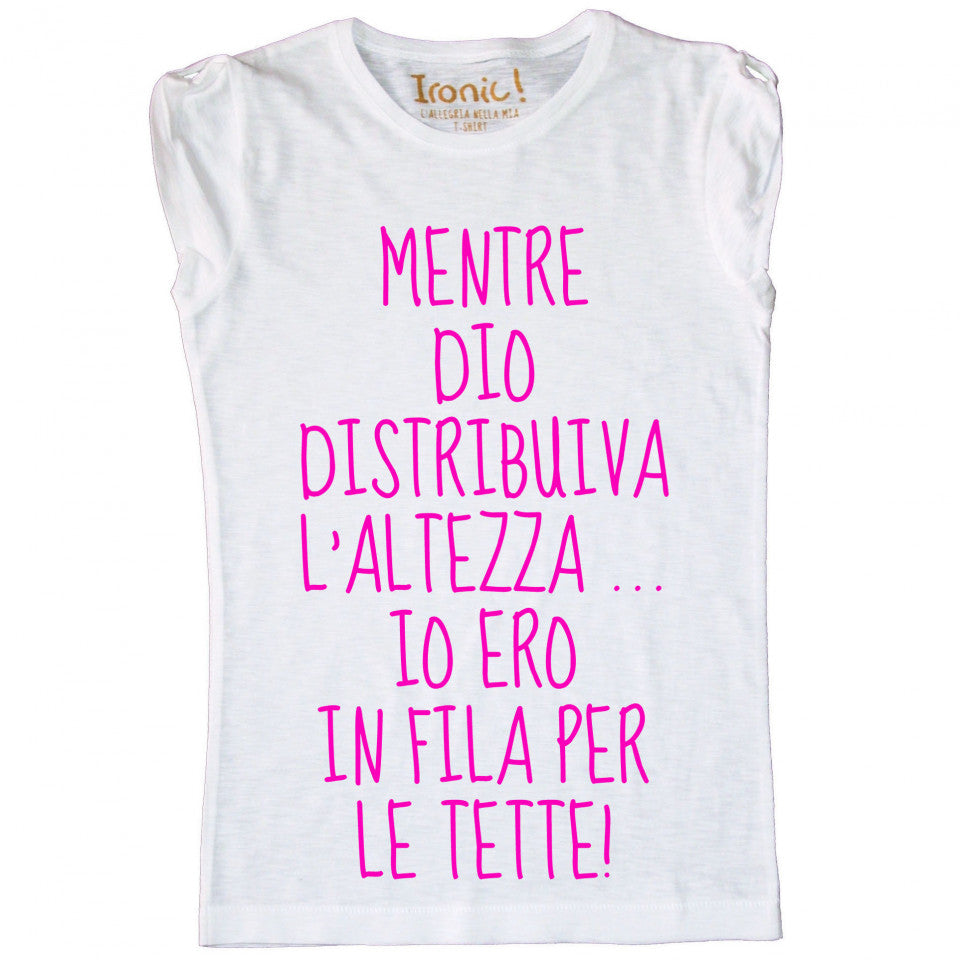 Maglia Donna Ero in fila per le tette ...