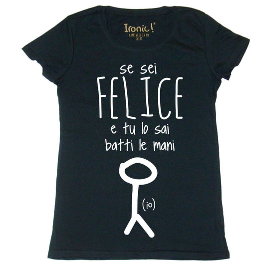 Maglia Donna "Se sei felice batti le mani"