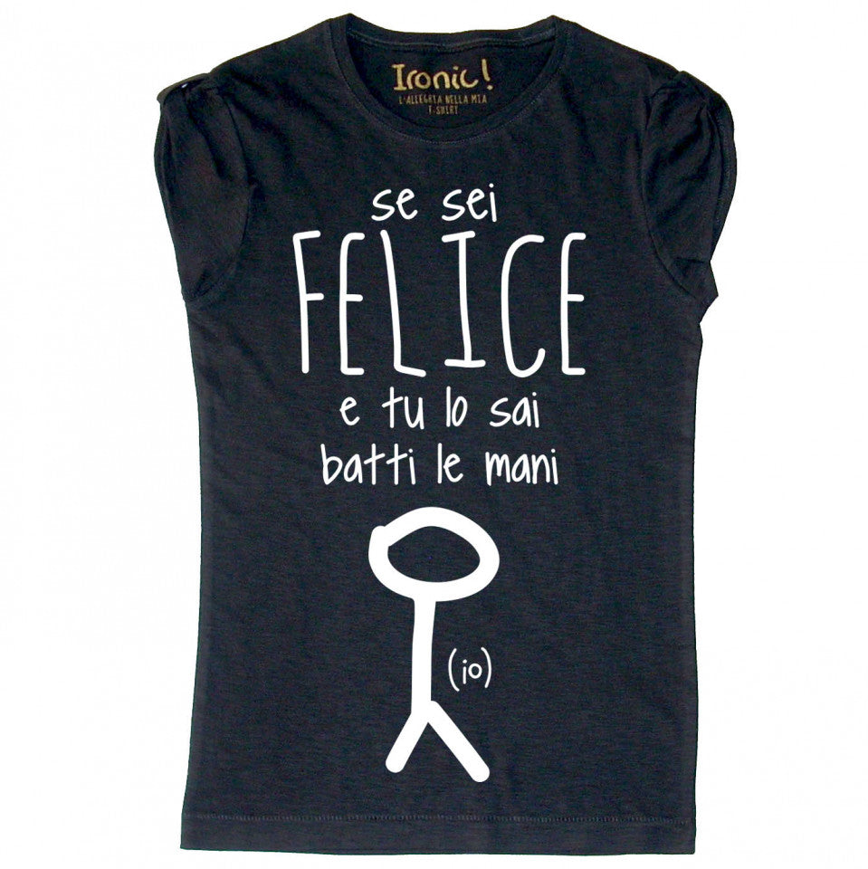 Maglia Donna "Se sei felice batti le mani"