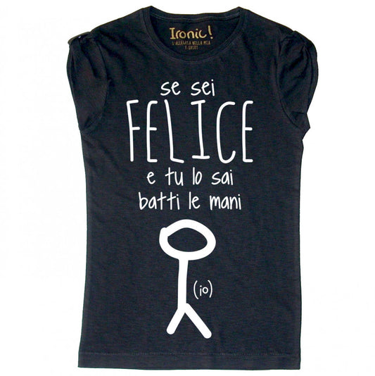 Maglia Donna "Se sei felice batti le mani"