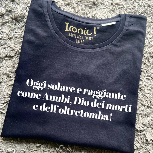 Maglia Donna "Solare e raggiante come Anubi"