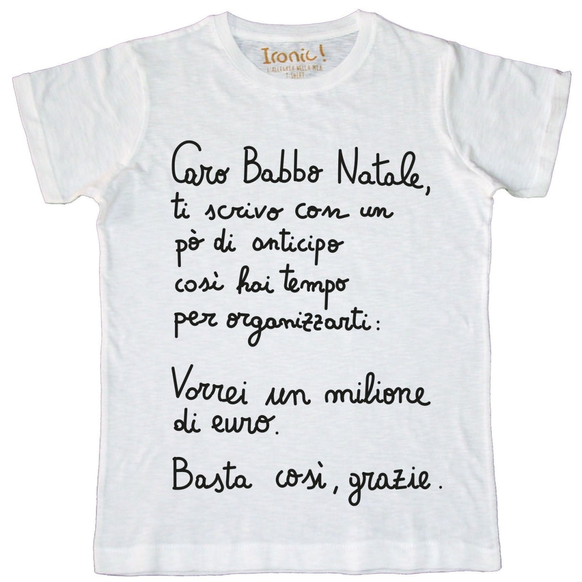 Maglia Uomo "Caro babbo Natale"