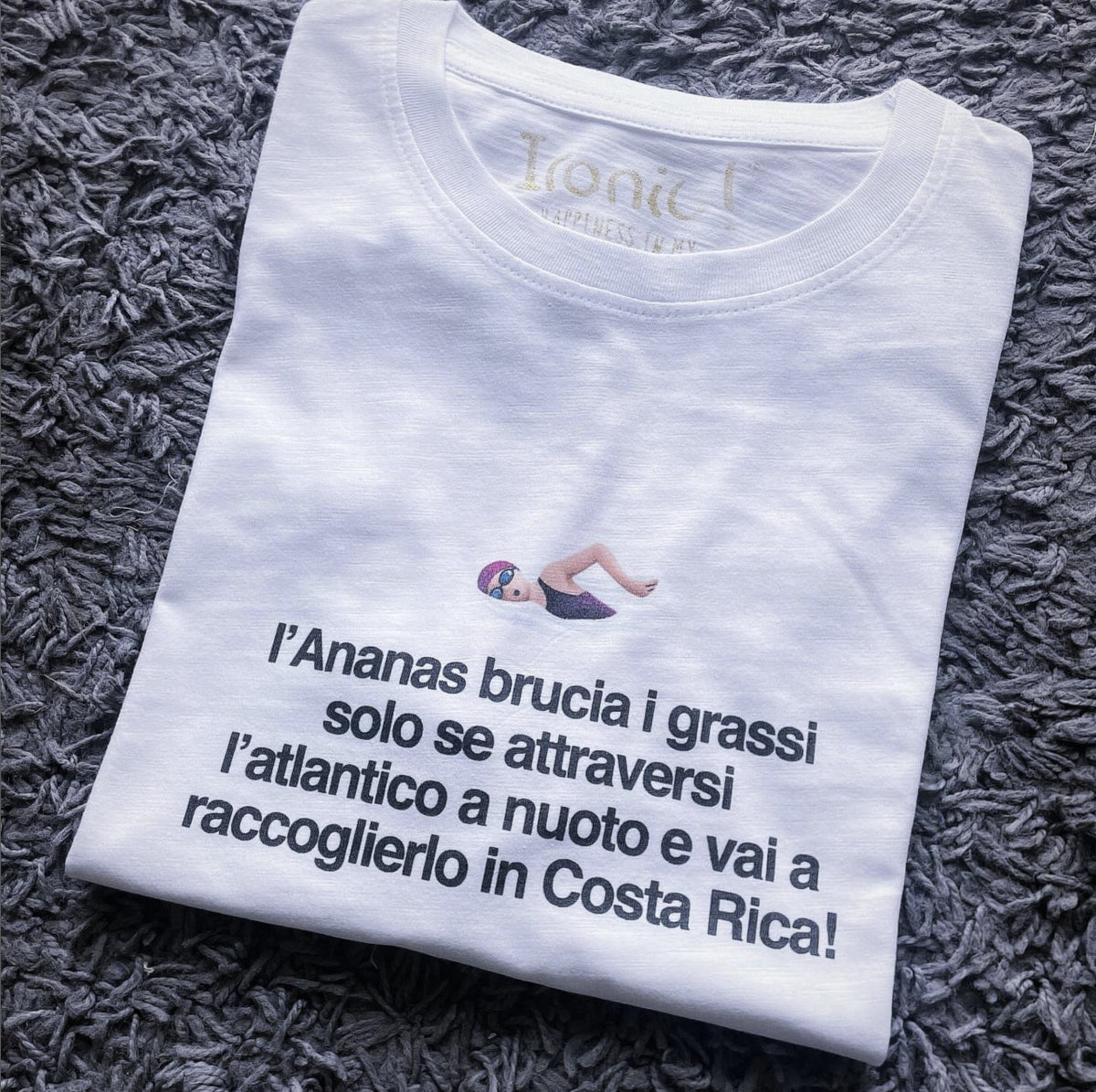 Maglia Uomo "l'Ananas brucia i grassi..."