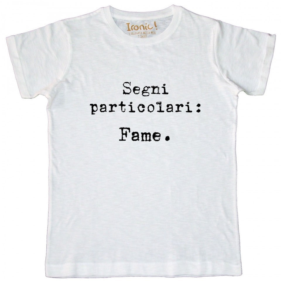 Maglia Uomo "Segni particolare: fame"