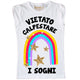 T-Shirt Bambina "Vietato calpestare i sogni"